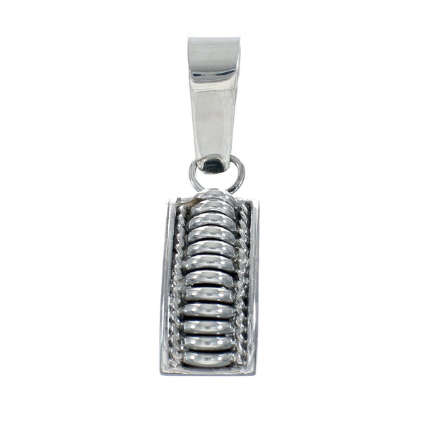 Native American Authentic Sterling Silver Pendant JX129665
